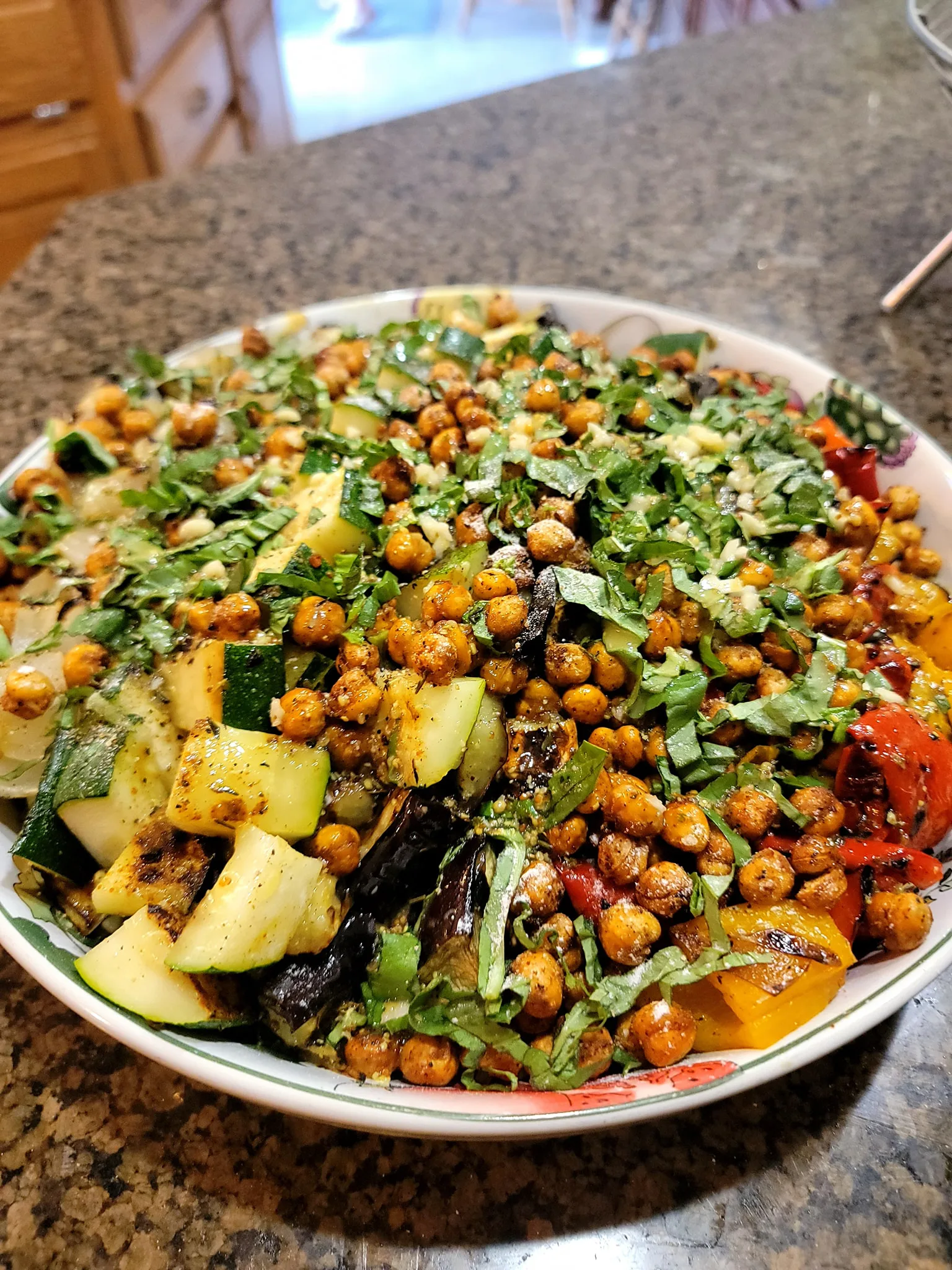 Vegan Grilled Vegetables and Lentil Salad